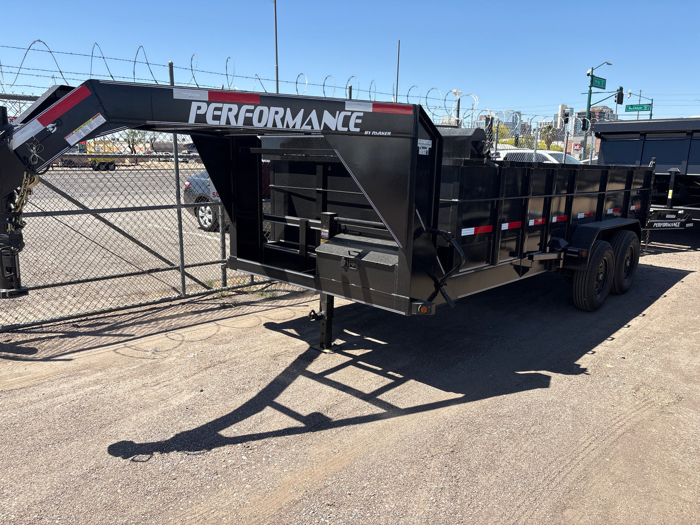 7 x 16 Gooseneck Dump Trailer
